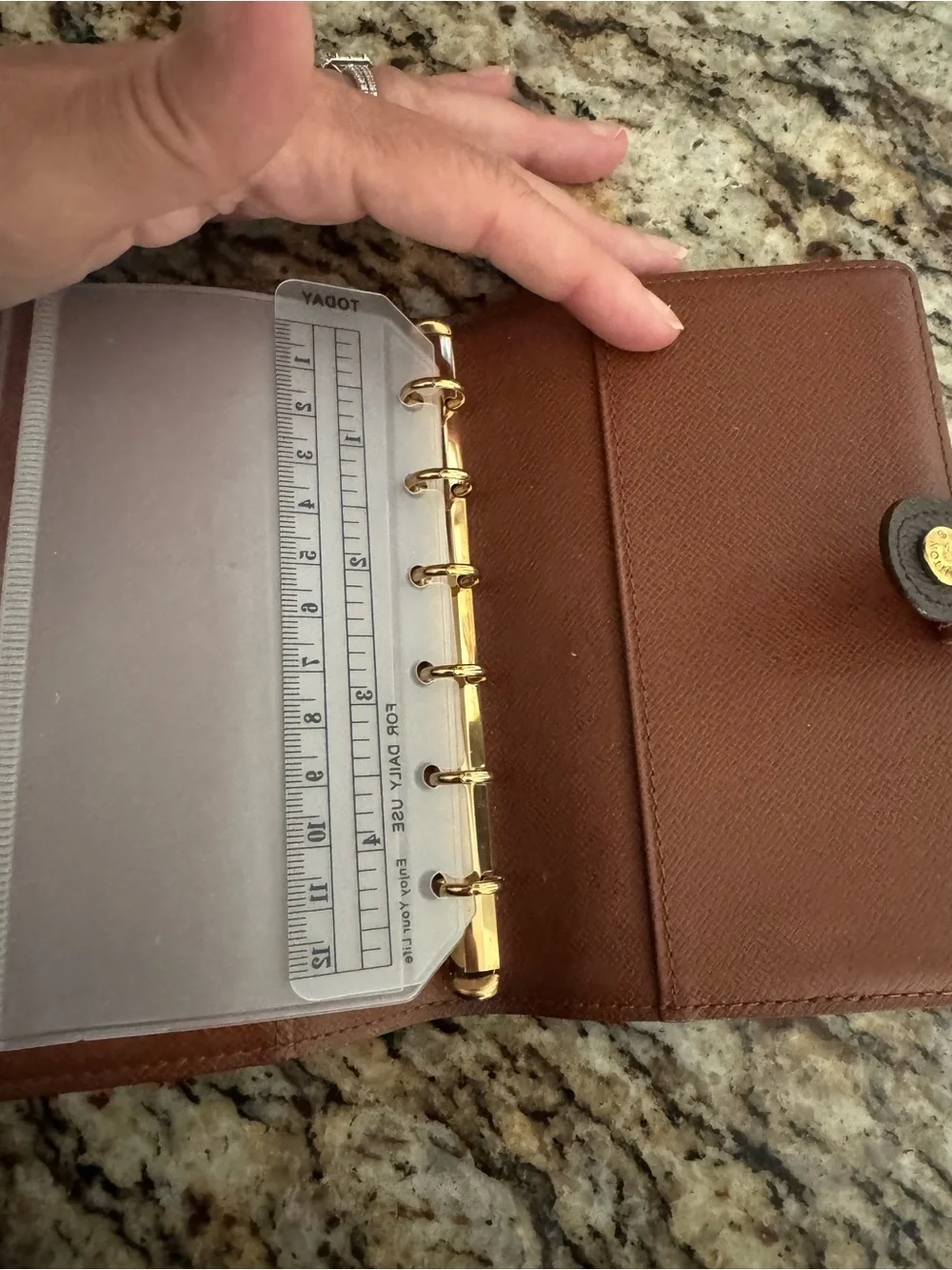 Louis Vuitton Monogram Canvas Notebook Cover - Brown/Gold